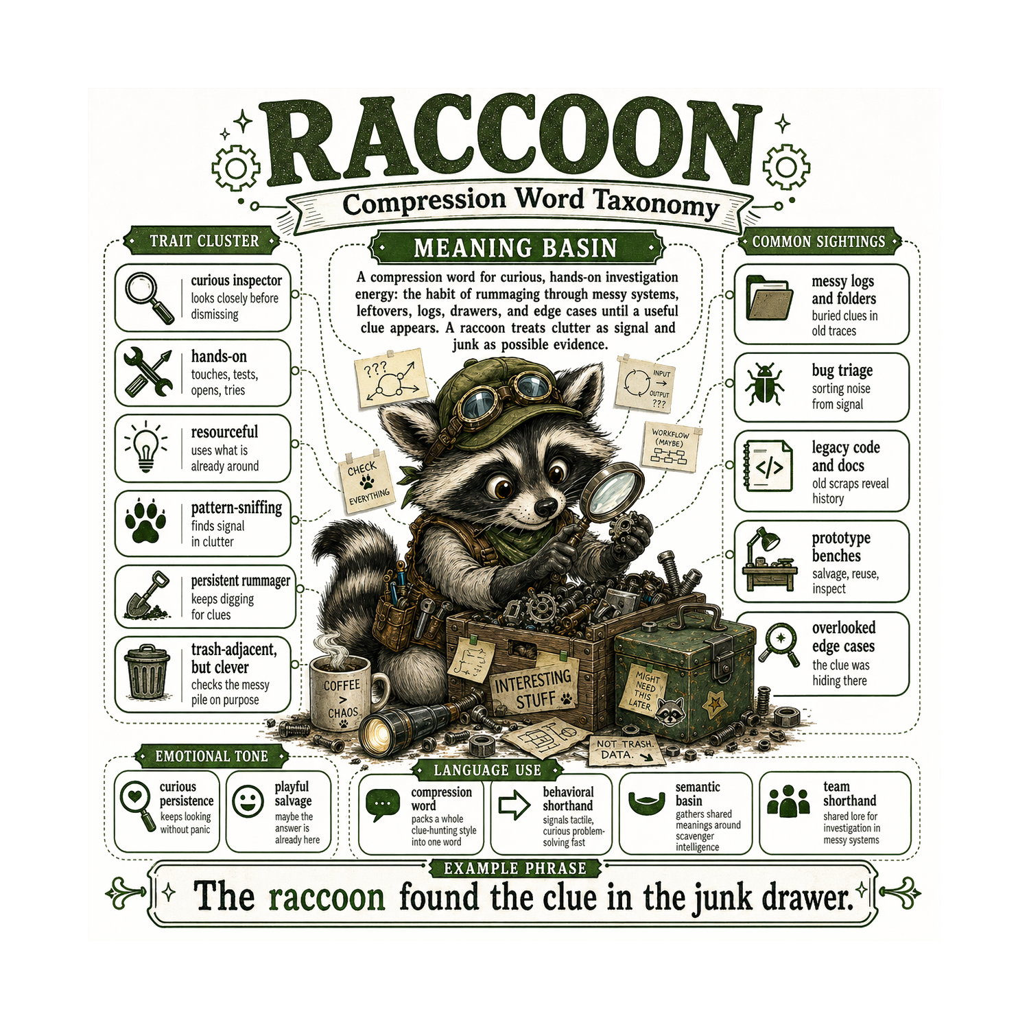 Raccoon Compression Creature