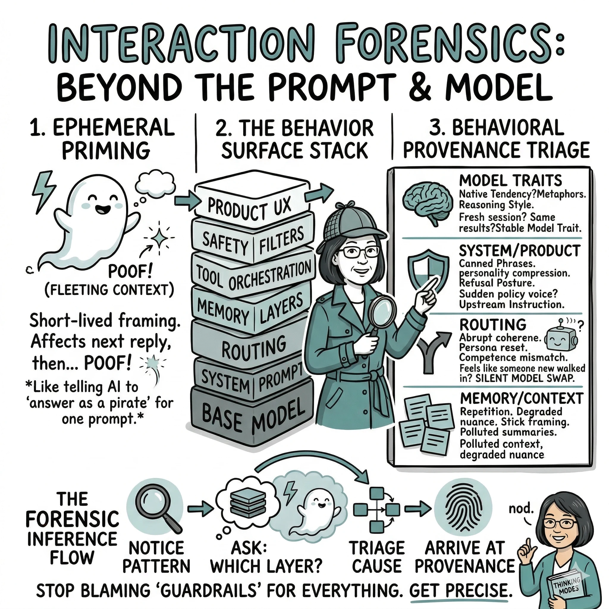 Interaction Forensics: It's Not Just the Model
