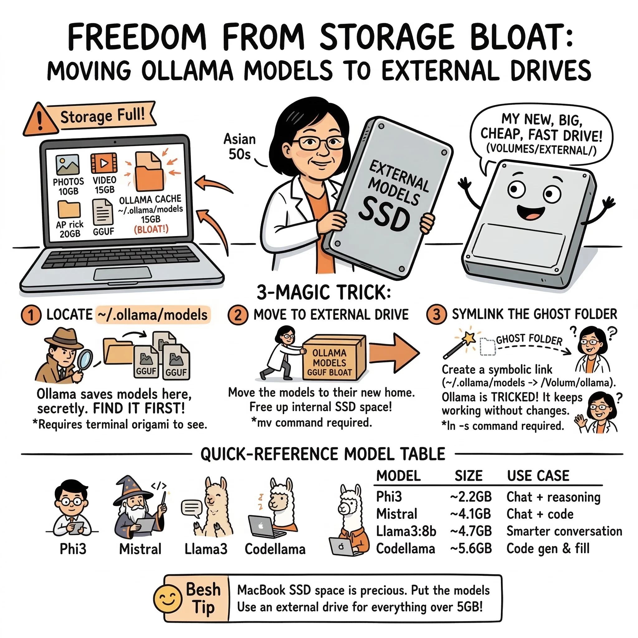 The Ultimate Guide: Move Ollama Model Storage to an External Drive on macOS