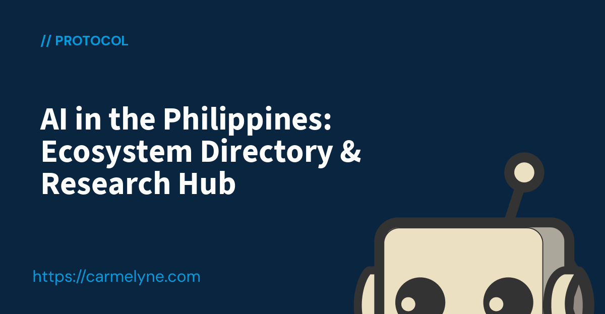 AI in the Philippines: Ecosystem Directory & Research Hub | Carmelyne ...