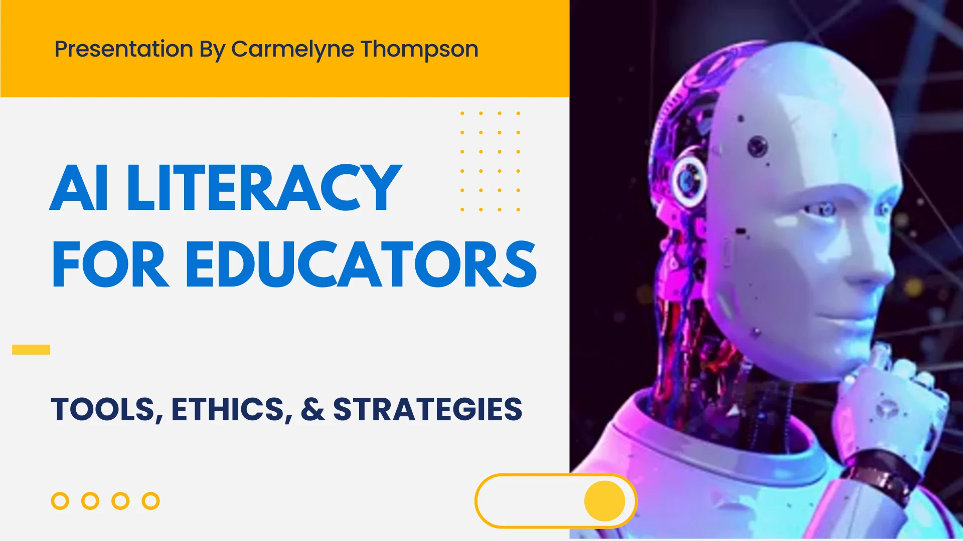 AI Literacy for Educators: K-12 Training Desktop Mockup