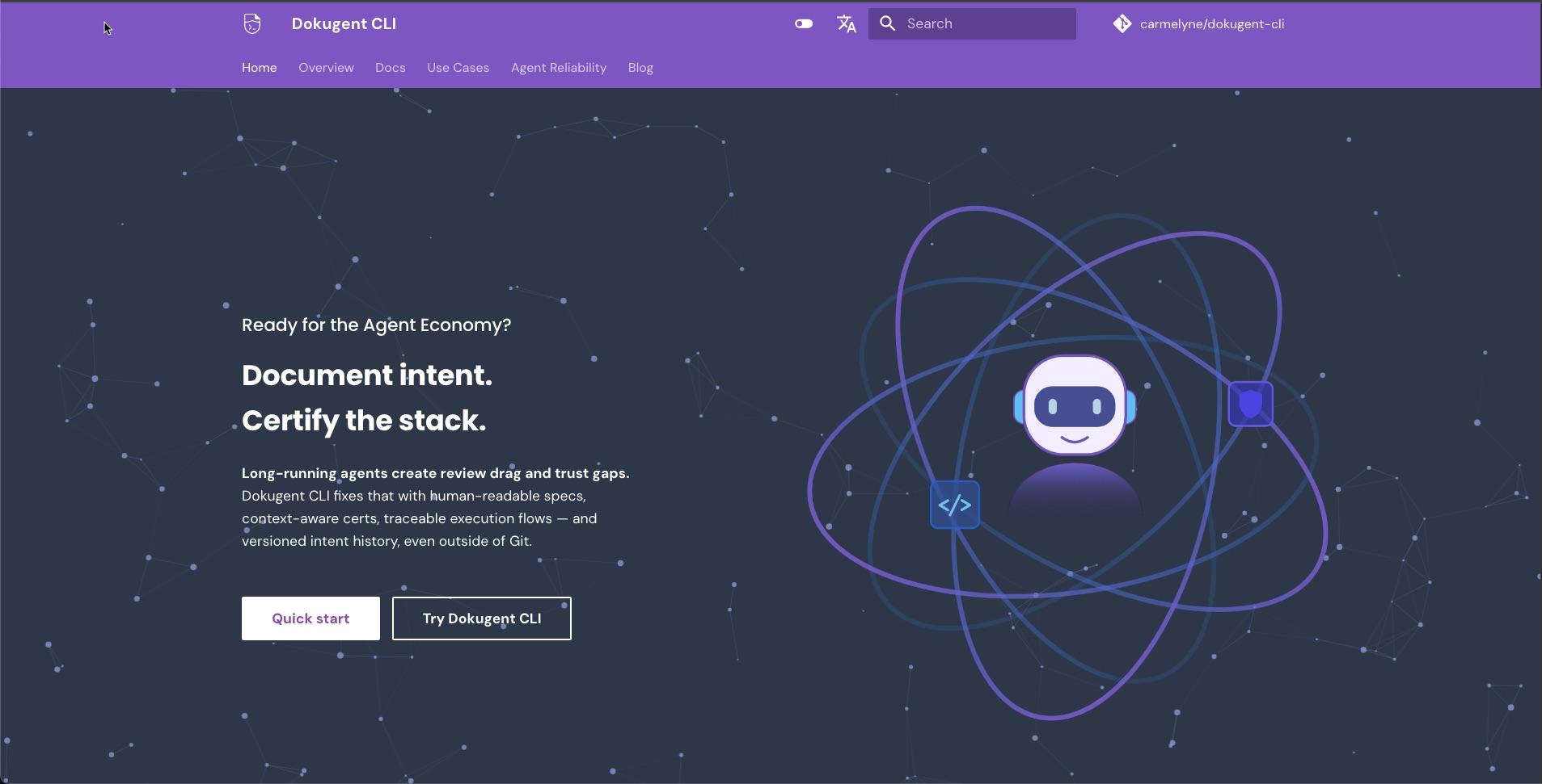 Dokugent CLI Desktop Mockup