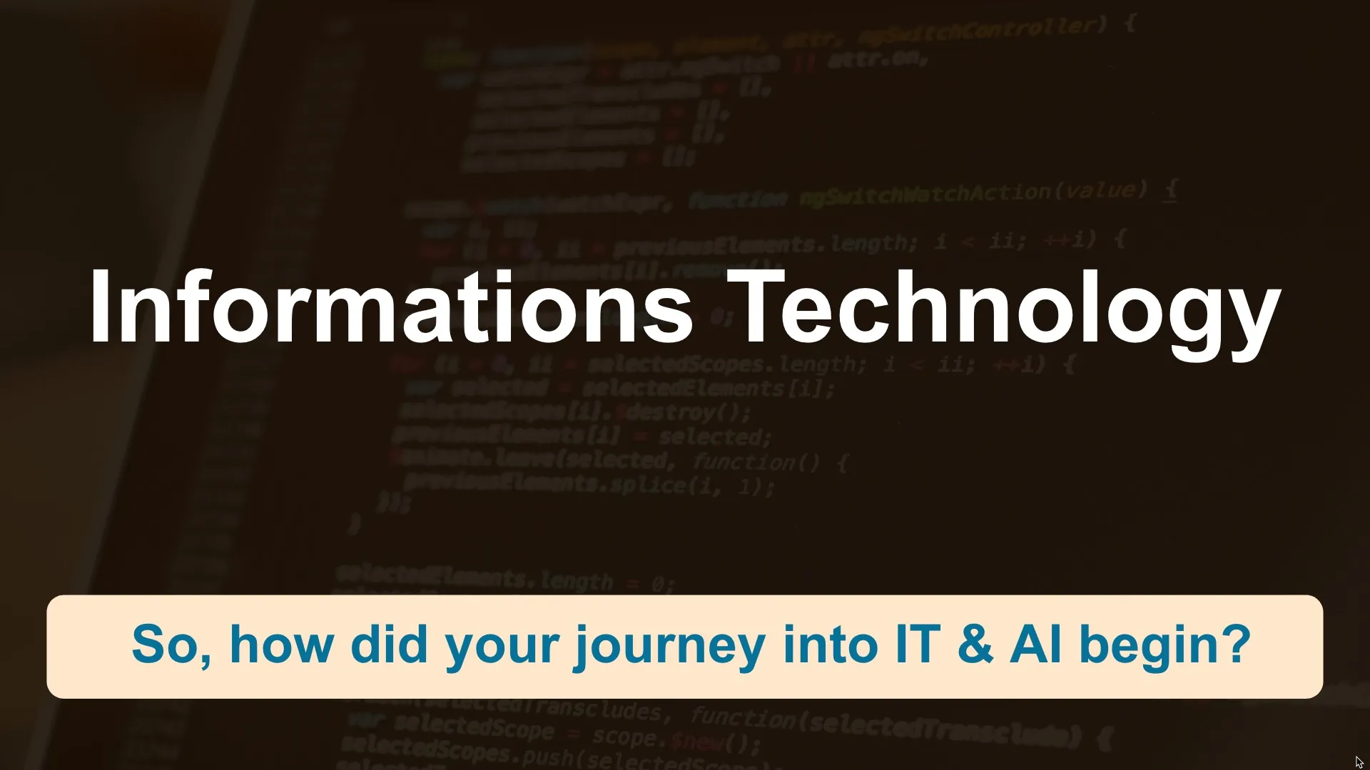 HSAM IT Career Talk Desktop Mockup