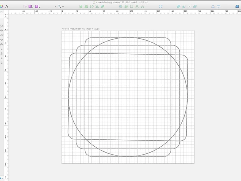 Material Design Icon Grid (Sketch) Desktop Mockup