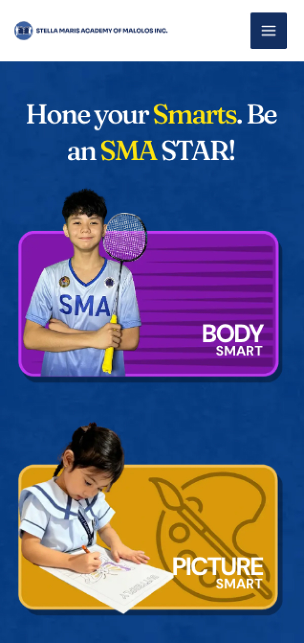 Stella Maris Academy Mobile Mockup