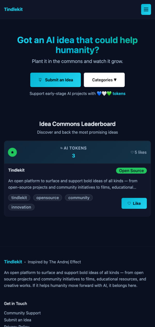 Tindlekit Mobile Mockup