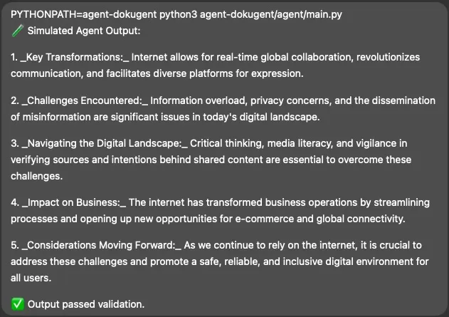 Mistral AI Agent Dokugent Test