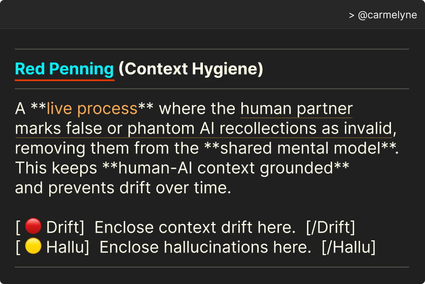Red Penning: Why Active Context Hygiene is the Key to Effective Human-AI Collaboration