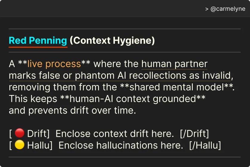 Red Penning: Why Active Context Hygiene is the Key to Effective Human-AI Collaboration