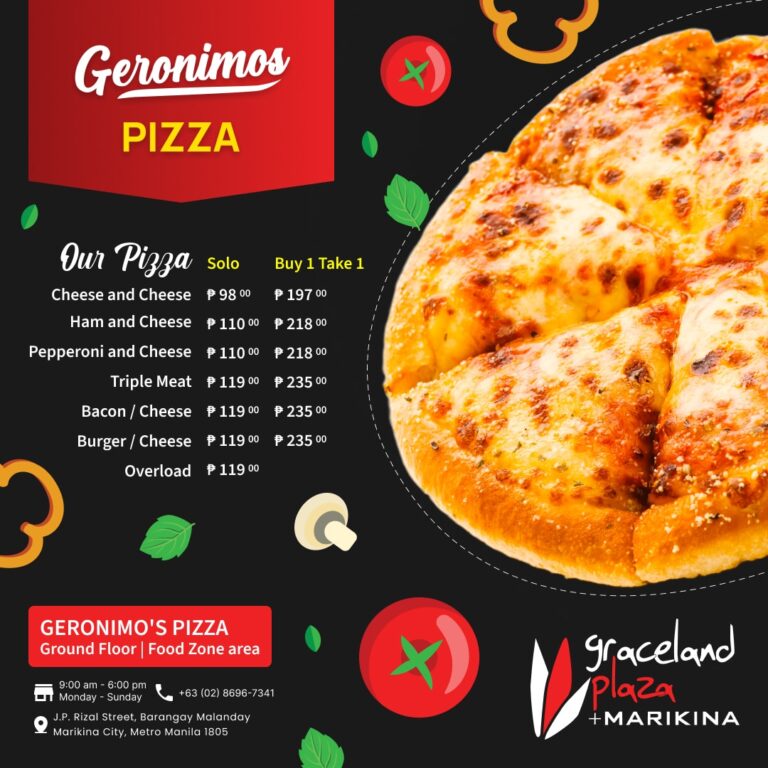 graceland marikina geronimos pizza